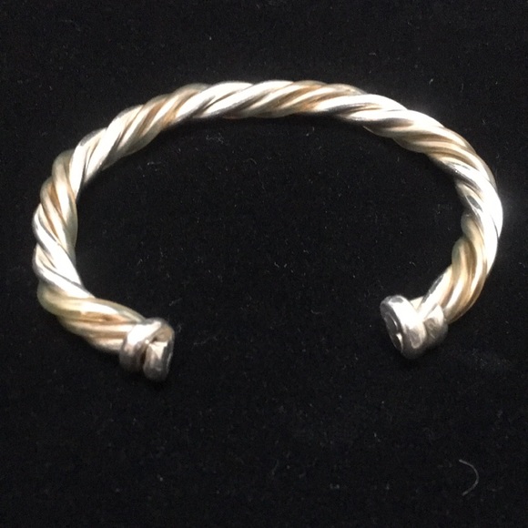 Mixed Media Brutalist MidCenturyModern Cuff - Picture 2 of 5